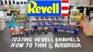 Scale Model Tips  Testing Revell Enamels  How To Thin & Airbrush Them  Excellent Results !!