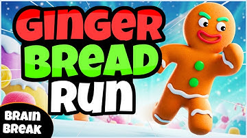 🍪 Gingerbread Run 🎁 Fitness Run | Brain Break | Exercise | GoNoodle Inspired