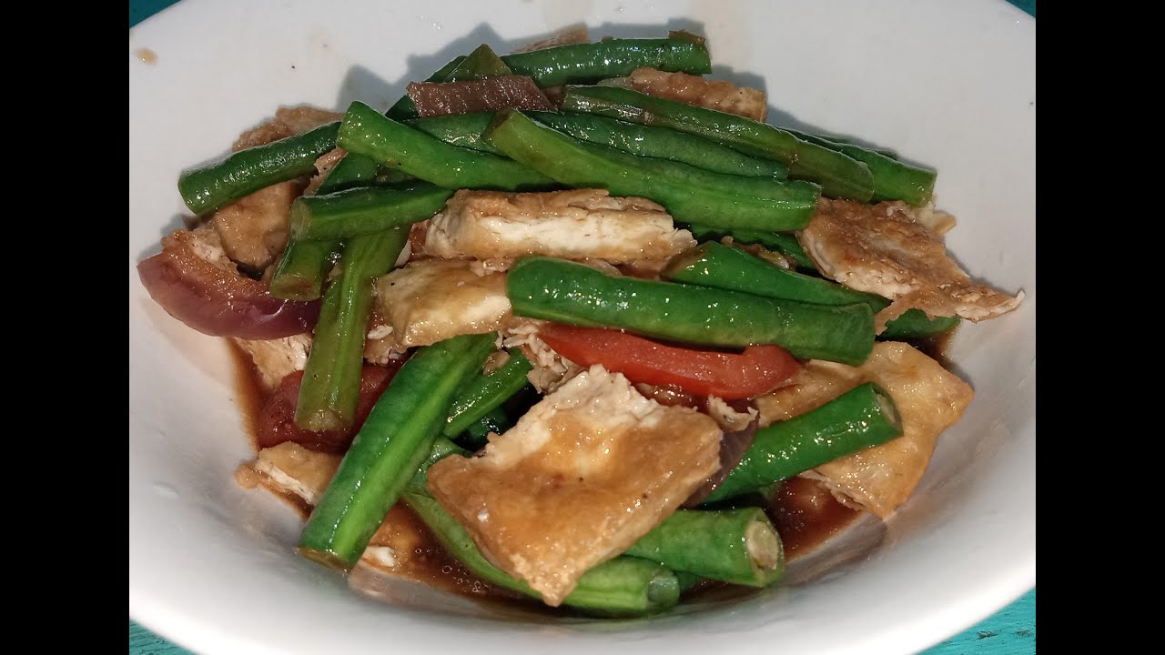 Simple, Quick, and Easy Recipe! Ginisang Sitaw & Tokwa in Oyster Sauce! Yum! 😋😋😋 YouTube