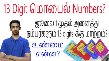 New 13 Digit Mobile Numbers in India from July 1- No more 10 Digit numbers? | Tamil | Tech Satire