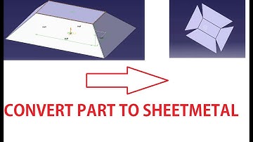 Convert part to sheet metal Catia v5