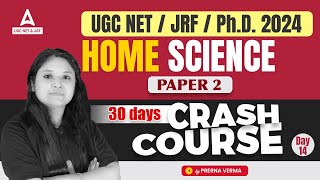 UGC NET Home Science Crash Course #14 | Home Science by Prerna Ma'am