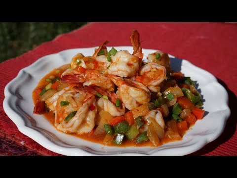 Vidéo: Crevettes épicées Avec Salsa à L'orange