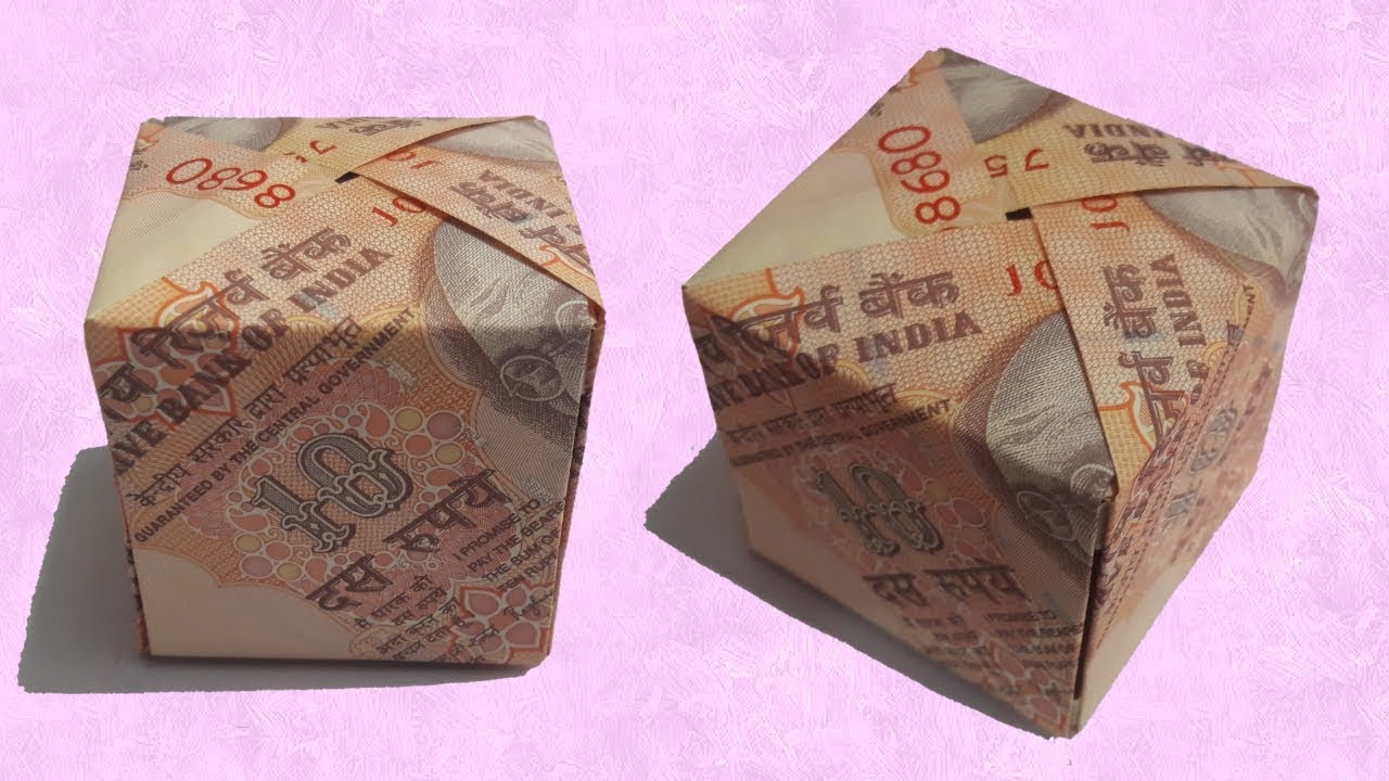 3D Cube making from note // Note se 3D Cube banaye // by A.P art