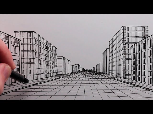One-Point Perspective Drawing - How To Draw A One-Point Perspective Step By  Step