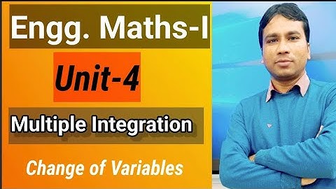 Lec-8 I Double Integral Using Change of Variables I Unit-4 I Multiple Integration I by Gulshan Sir