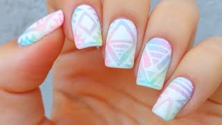 nail pastel designs paint simple easy nature aztec