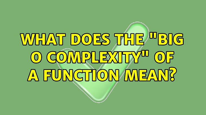 What does o mean in functions