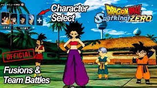DRAGON BALL SPARKING ZERO: Fusions, Team Battles & Character Select Reveal