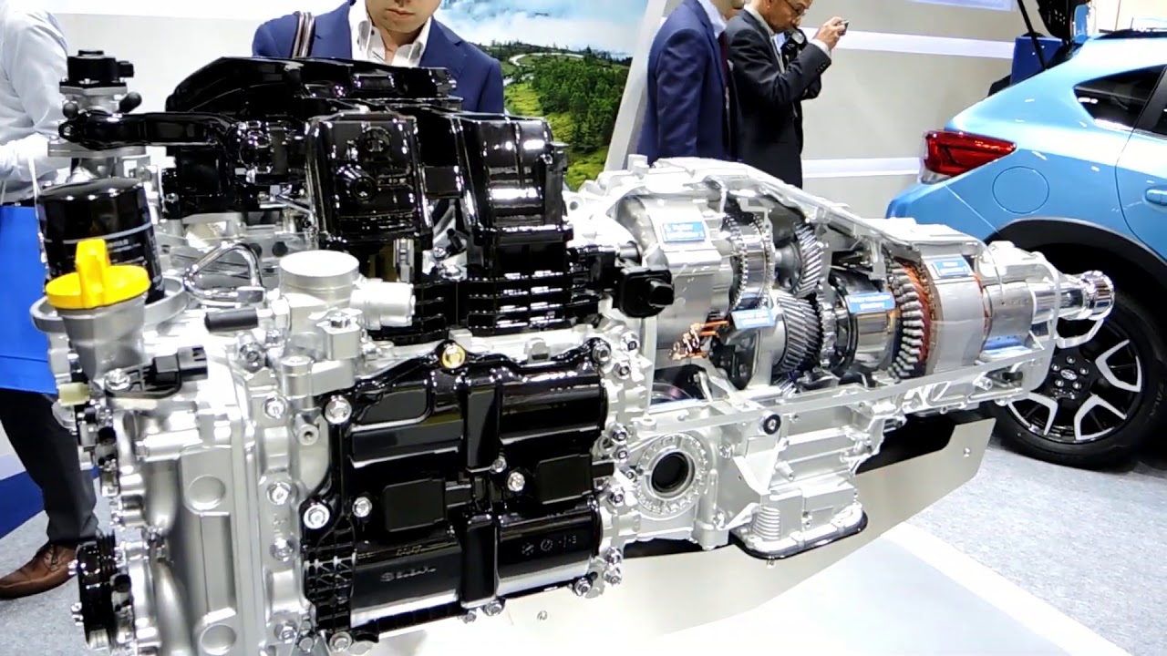 Subaru Plugin powertrain internals (transmission/engine) YouTube