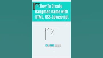 How To Create Hangman Game With HTML, CSS and Javascript