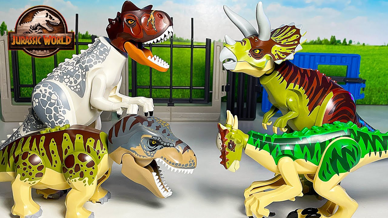 Lego Dinossauros E Atroirraptor T Rex Colorido