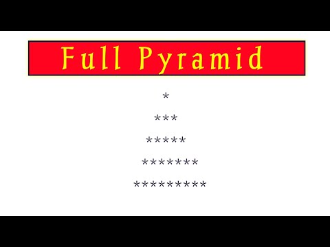 Lec 48 Full Pyramid Pattern Printing