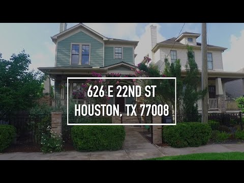 626 E 22nd St, Houston, TX home video tour