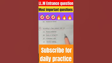 LL.M.Entrance questions⚖️⚖️ #viral #shortsfeed #youtubeshorts #pw #llm #advocate #lawyer #law