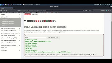 SQL Injection mitigation Input validation alone is not enough!!