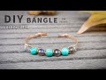 DIY bangle /Wire Wrapping bracelet Tutorial / DIY Jewelry / DIY Accessories