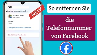 So löschen Sie eine Telefonnummer von Facebook (2023) |  Telefonnummer von Facebook entfernen