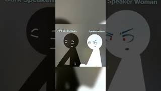 Dark Speakerman And Speaker Woman Full