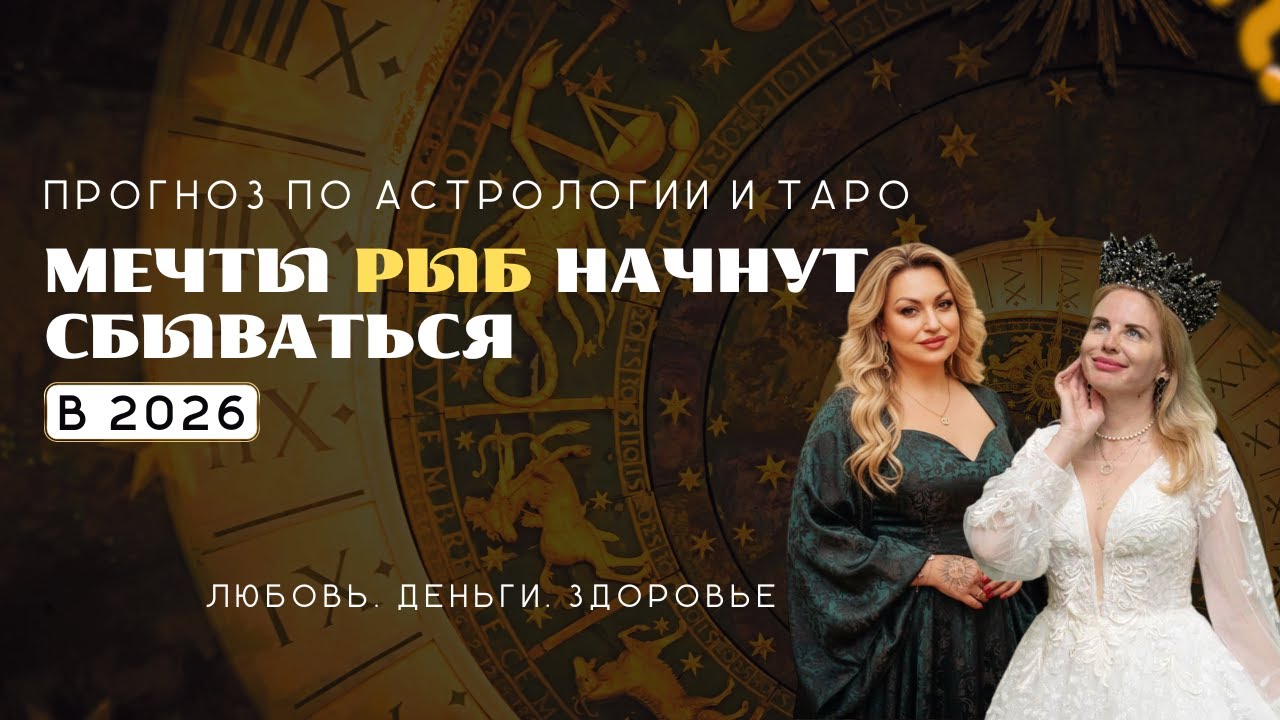 Рыбы ПРОГНОЗ НА 2026 МЕЧТЫ РЫБ НАЧНУТ СБЫВАТЬСЯ
