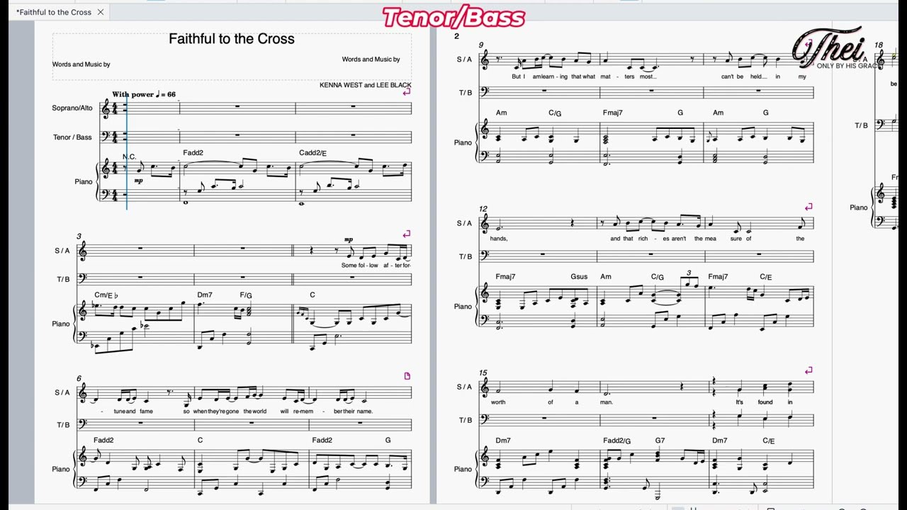 Tenor/Bass _Faithful to the Cross