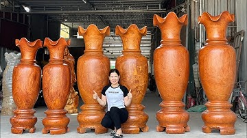 Công khai báo giá 3 cặp lục bình hương đá Vân nu siêu VIP | Đồ Gỗ Phạm Kính 0338.528.529