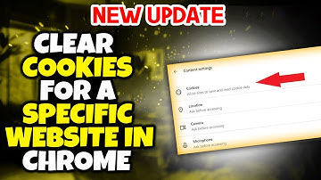 How to Clear Cookies for a Specific Website in Chrome 2025