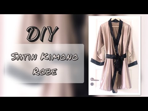 DIY Satin Kimono Robe I Maternity Robe
