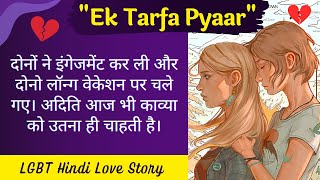 एक तरफ़ा प्यार 💔 | Lesbian Love Story | Lesbian Love Story in Hindi New | Lgbt Hindi Love Story ️‍🌈