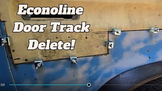 Metal Surgery on the Boogie Van | Door Track Delete