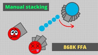 Diep.io||868k  Manual Stacking Spreadshot, FFa|| Real