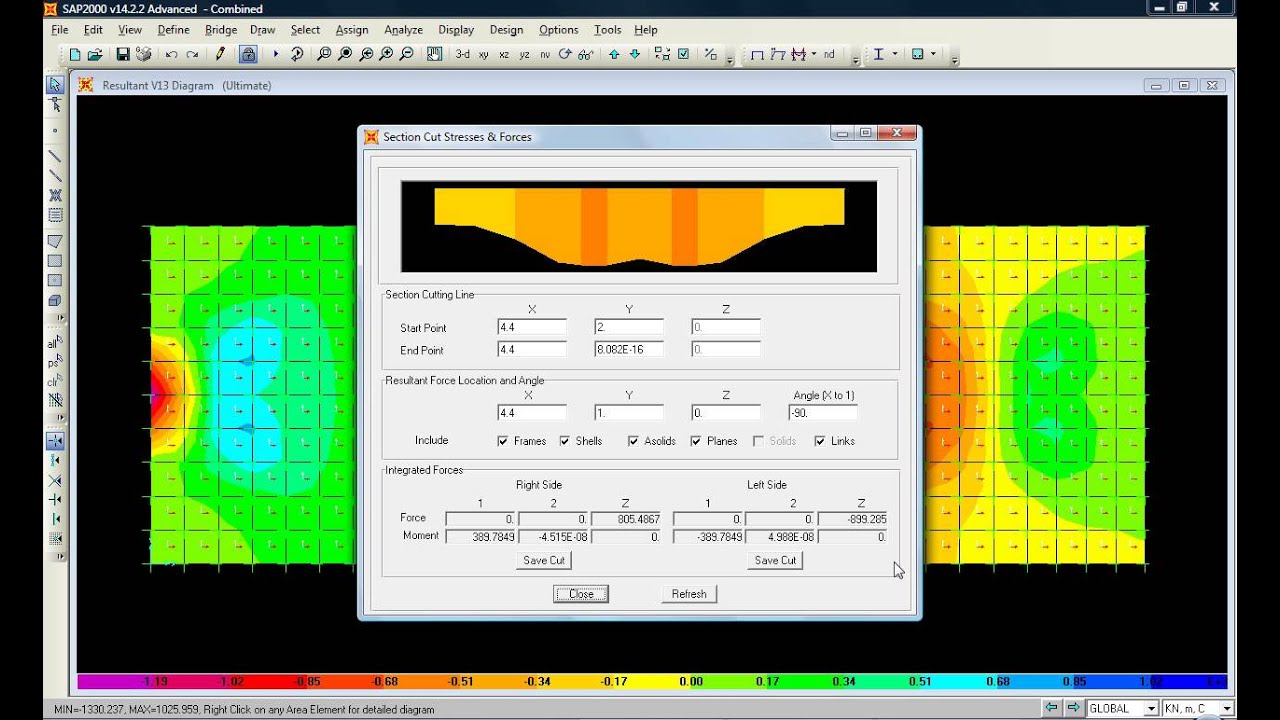 Combined Footing Design by SAP2000