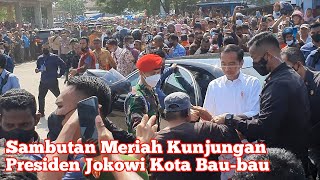 Kunjungan Presiden Jokowi di Pasar Wameo Kota Bau bau Part2