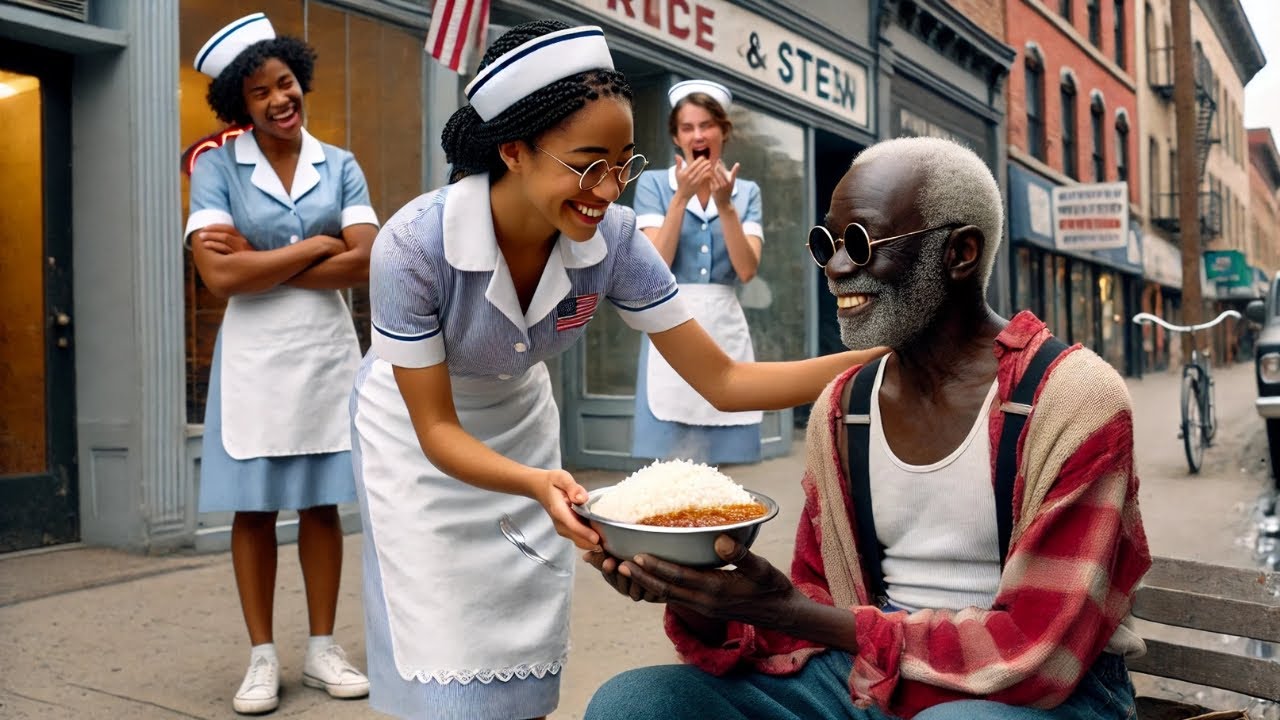 Официантка кормила бедного нищего каждый день, пока однажды не устроилась на работу.. #истории #н...