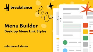 Menu Builder - Desktop Menu Link Styling Options