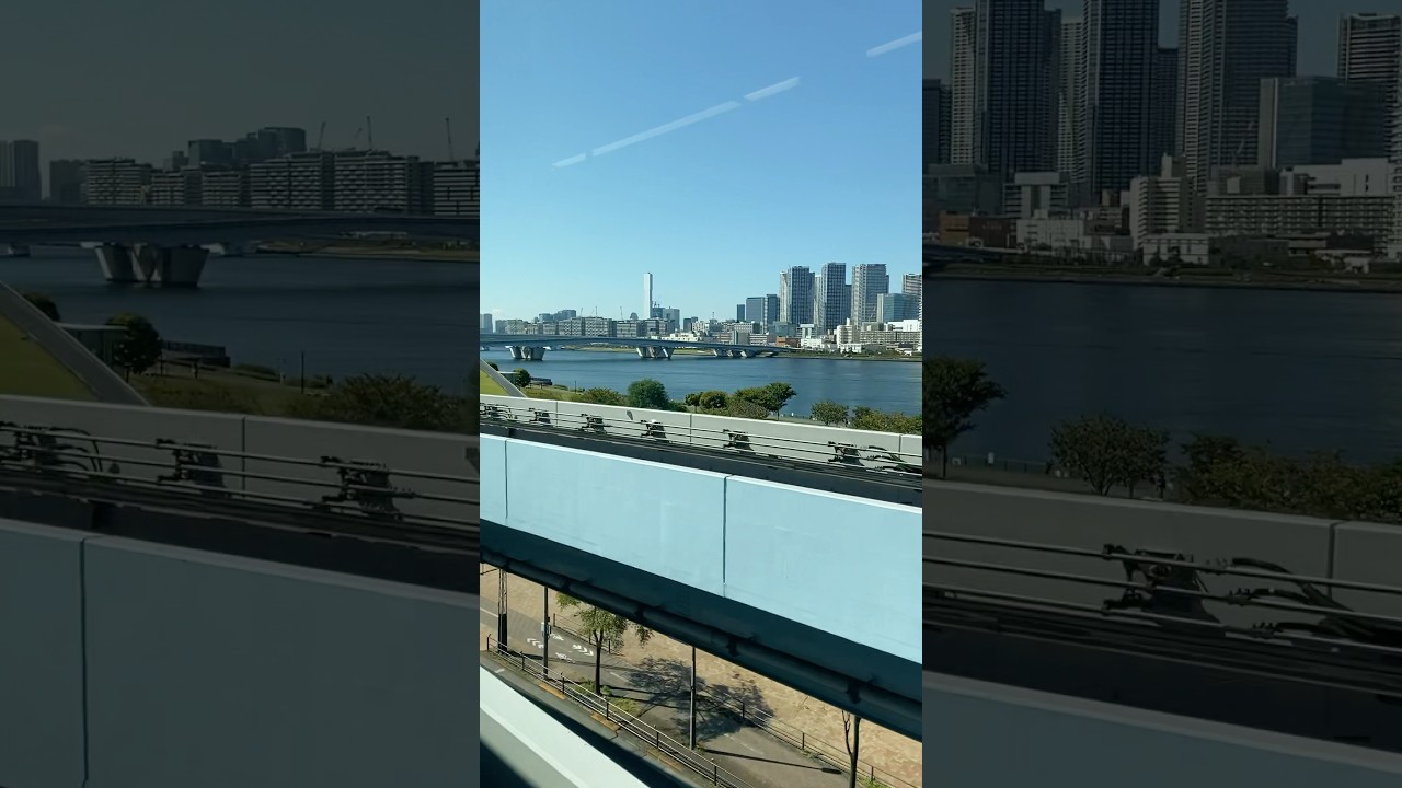 Riding the Yurikamome Line from Toyosu Station Tokyo