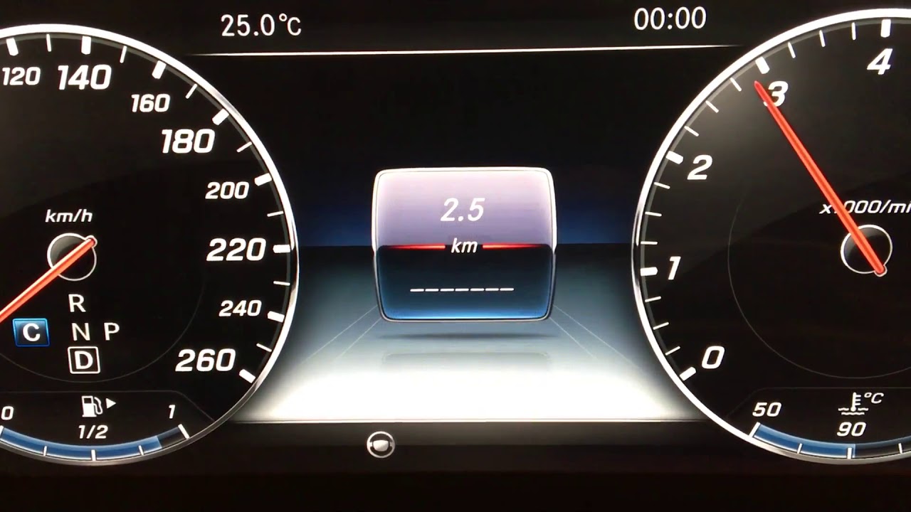 Mercedes E Class W213 2016+ aftermarket LCD instrument cluster retrofit