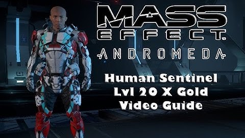 Mass Effect Andromeda Multiplayer Lvl 20 X Human Sentinel Gold Video Build Guide