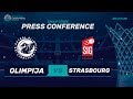 Petrol Olimpija v SIG Strasbourg - Press Conference - Basketball Champions League 2017-18