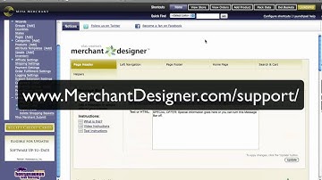 Design & Module Introduction - Merchant Designer Module  / Miva Merchant