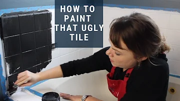 Can you paint bathroom wall tiles?