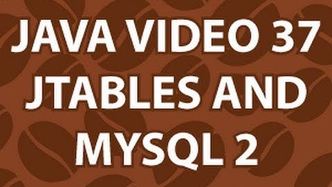 Java Video Tutorial 37