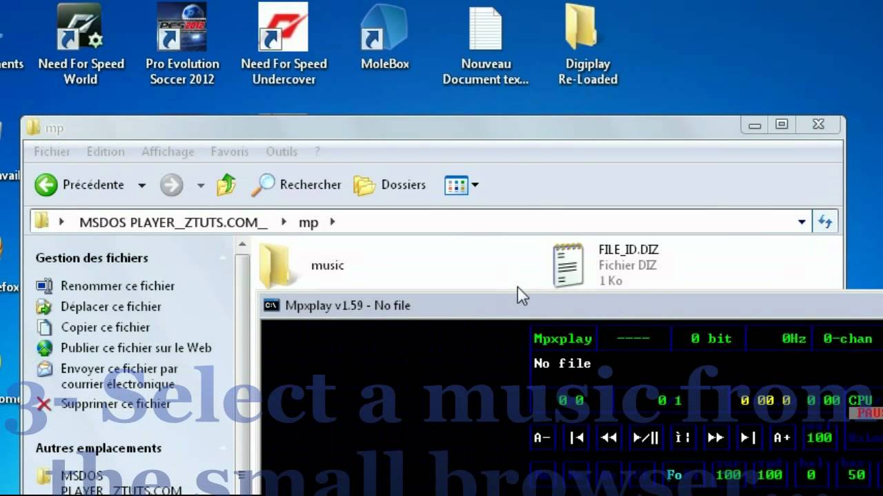 How to Play Music using MSDOS [Easy] YouTube