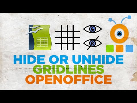 How to Hide Gridlines in Spreadsheet in Open Office