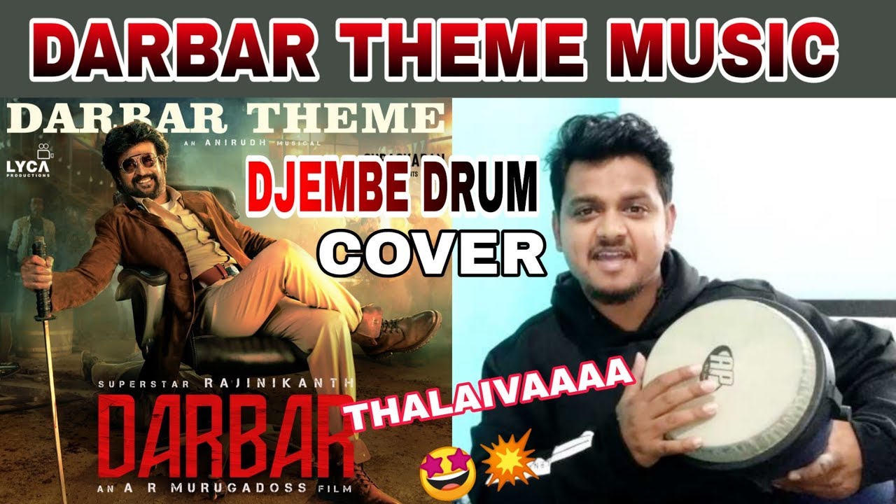 DARBAR - BGM THEME MUSIC DRUM COVER DJEMBE | RAJINIKANTH |