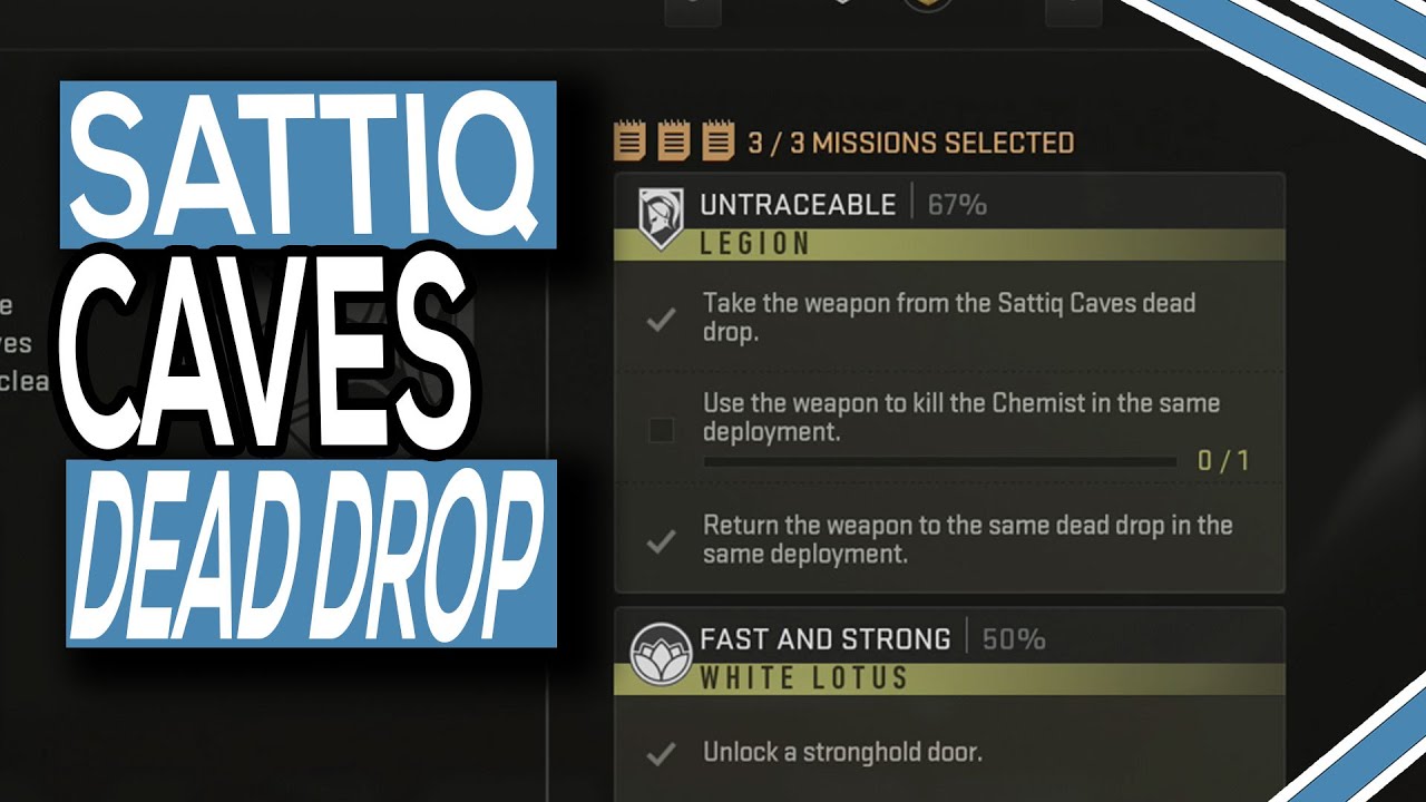 Where To Find Sattiq Caves Dead Drop In COD DMZ (Untraceable Mission