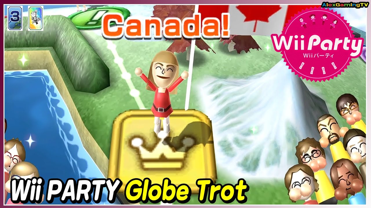 Wii Party - Globe Trot (Expert com, Lucia vs Gabi vs Midori vs Keiko) | AlexGamingTV