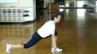 Elbow to instep with hamstring stretch