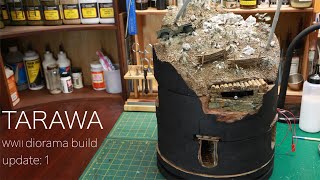 TARAWA - WWII Japanese island defensive position diorama