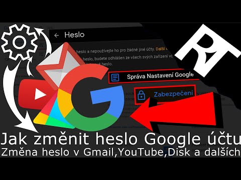 Jak změnit heslo Google účtu (Gmail, YouTube…)